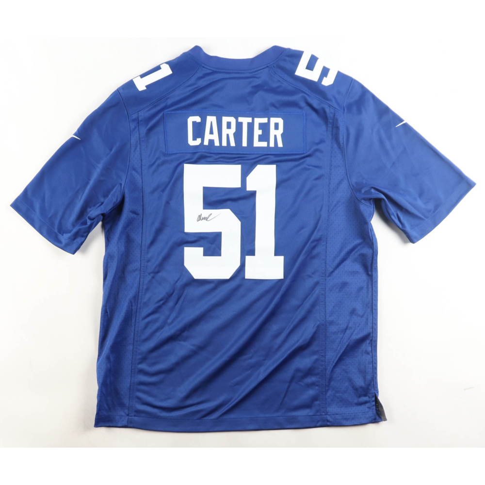 Abdul Carter Signed Giants Nike Authentic Jersey (Beckett) at PristineAuction.com
