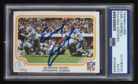 Earl Campbell Signed 1979 Fleer Offensive Gusher #21 RC (PSA) at PristineAuction.com