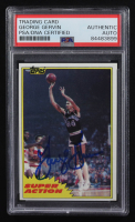 George Gervin Signed 1981 Topps Super Action #106 (PSA) at PristineAuction.com