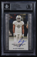 Bijan Robinson Signed 2020 Leaf Metal All-American Bowl #3 RC (BGS) at PristineAuction.com