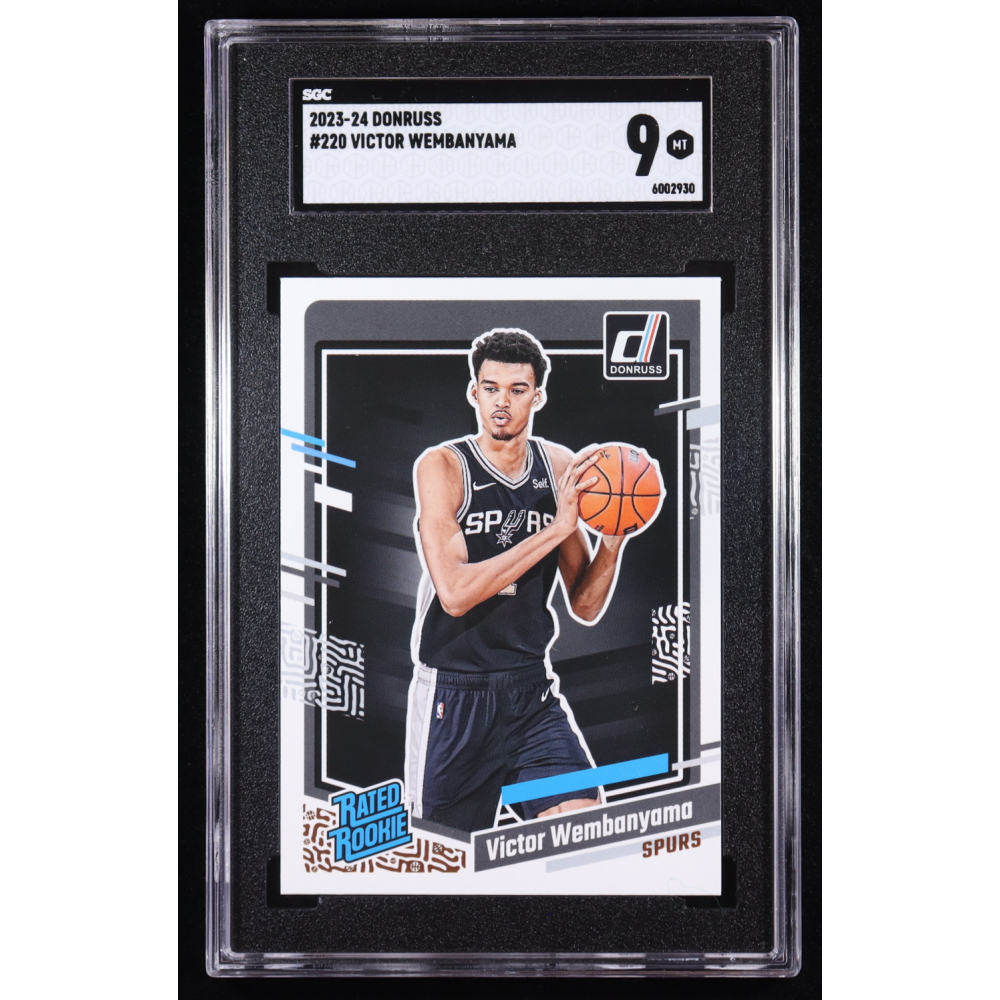 Victor Wembanyama 2023-24 Donruss #220 RC (SGC 9) at PristineAuction.com