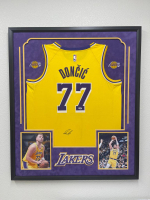 Luka Doncic Signed Custom Framed Jersey (PSA) at PristineAuction.com