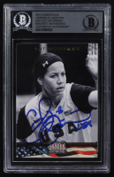 Cat Osterman Signed 2012 Panini Americana Heroes & Legends #72 (BGS) at PristineAuction.com