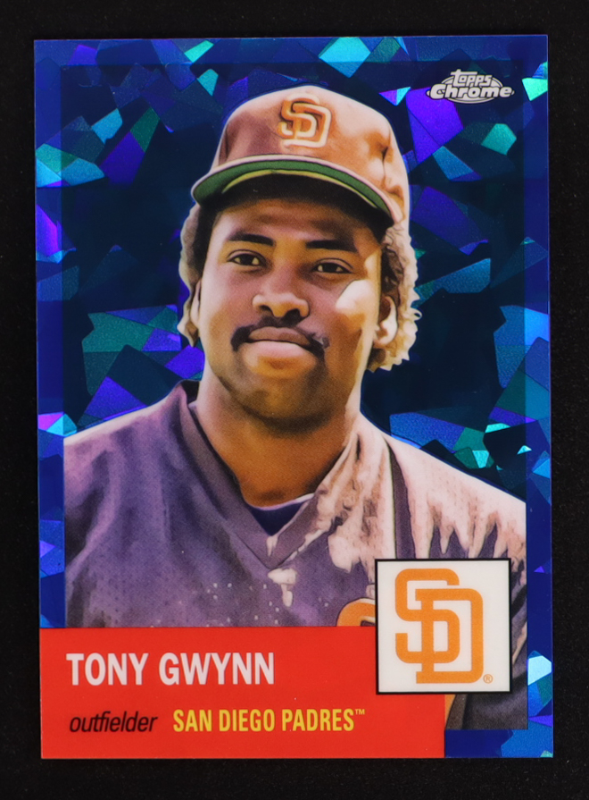 Tony Gwynn 2022 Topps Chrome Platinum Anniversary Blue Atomic Refractors #146 #086/100 at PristineAuction.com Tony Gwynn 2022 Topps Chrome Platinum Anniversary Blue Atomic Refractors #146 #086/100 at PristineAuction.com