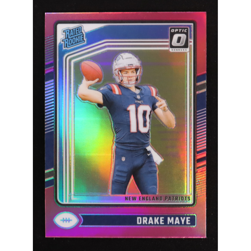 Drake Maye 2024 Donruss Optic Pink #229 RC at PristineAuction.com