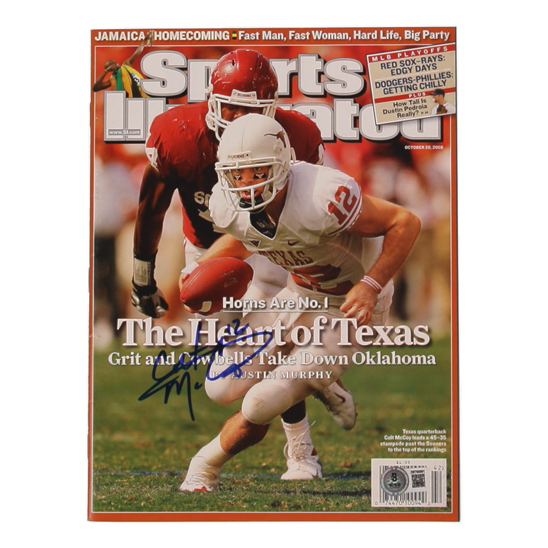Colt McCoy Signed 2008 Sports Illustrated Magazine (Beckett) at PristineAuction.com Colt McCoy Signed 2008 Sports Illustrated Magazine (Beckett) at PristineAuction.com