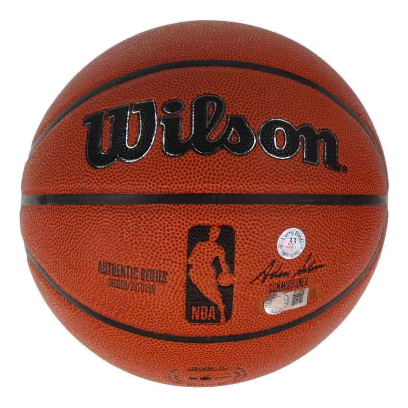 Larry Bird Signed NBA Basketball (Schwartz & Bird) at PristineAuction.com Larry Bird Signed NBA Basketball (Schwartz & Bird) at PristineAuction.com