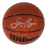 Larry Bird Signed NBA Basketball (Schwartz & Bird) at PristineAuction.com