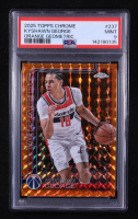 Kyshawn George 2025-26 Topps Chrome Orange Geometric Refractors #237 #01/25 (PSA 9) at PristineAuction.com
