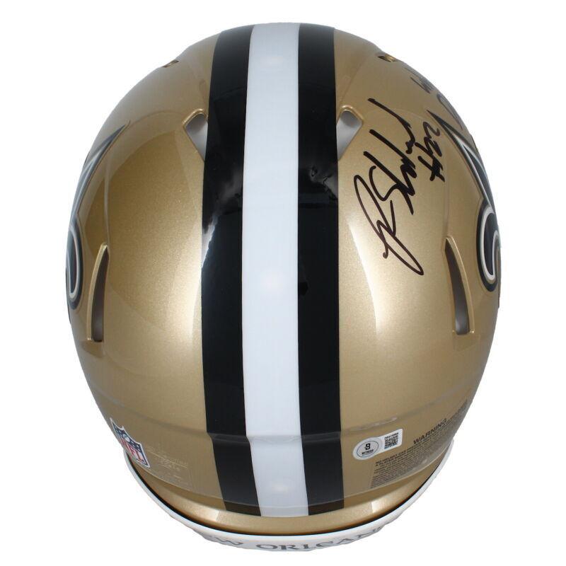 Rashid Shaheed Signed Saints Full-Size Authentic On-Field Speed Helmet Inscribed "Who Dat" (Beckett) at PristineAuction.com Rashid Shaheed Signed Saints Full-Size Authentic On-Field Speed Helmet Inscribed "Who Dat" (Beckett) at PristineAuction.com