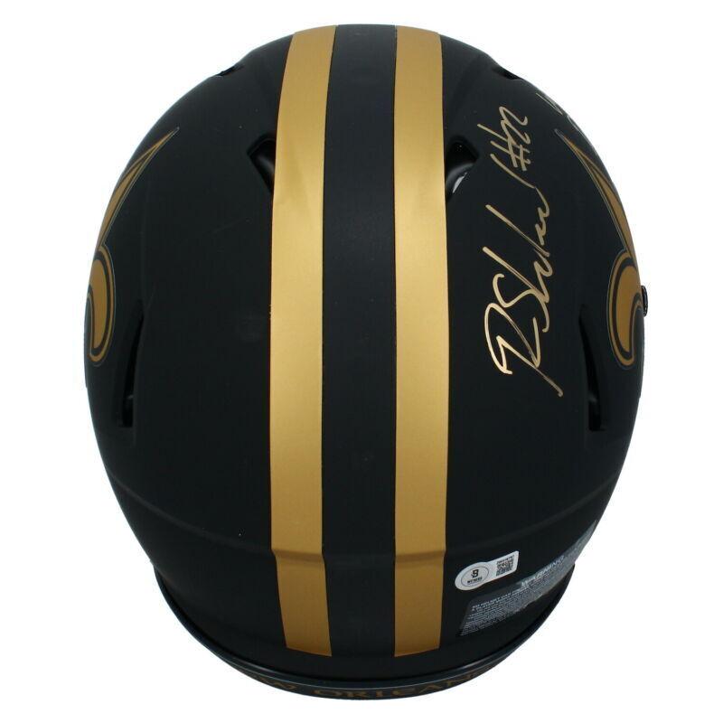 Rashid Shaheed Signed Saints Full-Size Authentic On-Field Eclipse Alternate Speed Helmet Inscribed "Who Dat" (Beckett) at PristineAuction.com Rashid Shaheed Signed Saints Full-Size Authentic On-Field Eclipse Alternate Speed Helmet Inscribed "Who Dat" (Beckett) at PristineAuction.com