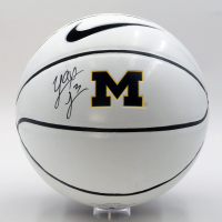 Yaxel Lendeborg Signed Michigan Wolverines Logo Basketball (JSA) at PristineAuction.com
