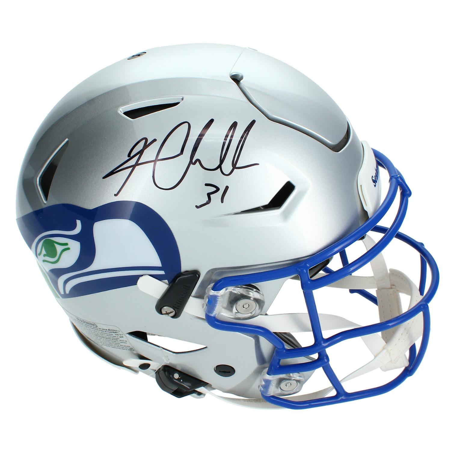 Kam Chancellor Signed Seahawks Full-Size Authentic On-Field Throwback Alternate Speedflex Helmet (Beckett) at PristineAuction.com Kam Chancellor Signed Seahawks Full-Size Authentic On-Field Throwback Alternate Speedflex Helmet (Beckett) at PristineAuction.com