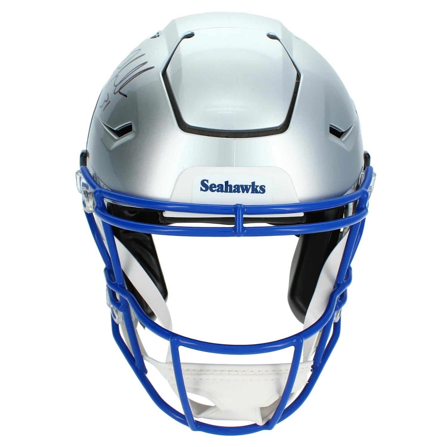 Kam Chancellor Signed Seahawks Full-Size Authentic On-Field Throwback Alternate Speedflex Helmet (Beckett) at PristineAuction.com Kam Chancellor Signed Seahawks Full-Size Authentic On-Field Throwback Alternate Speedflex Helmet (Beckett) at PristineAuction.com