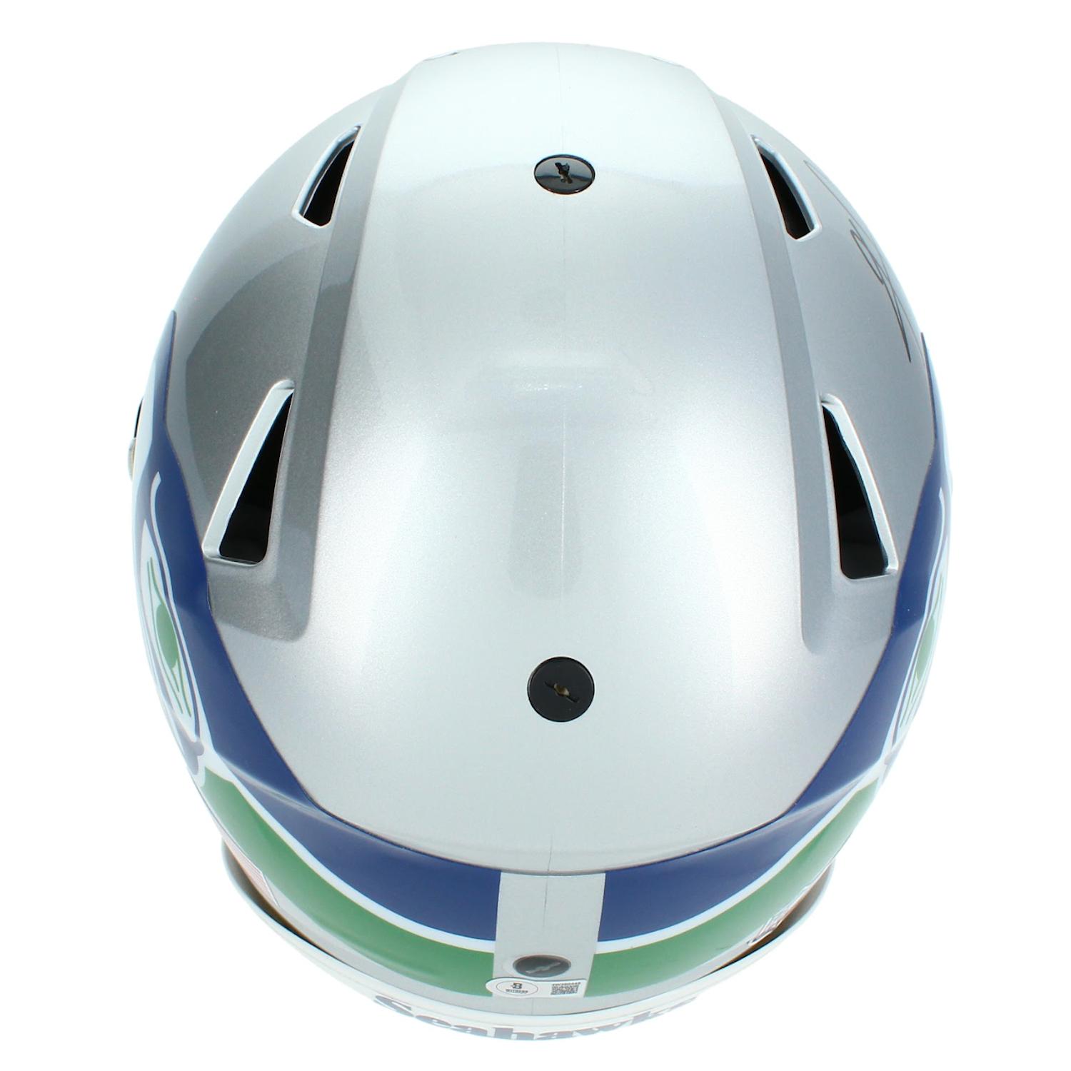 Kam Chancellor Signed Seahawks Full-Size Authentic On-Field Throwback Alternate Speedflex Helmet (Beckett) at PristineAuction.com Kam Chancellor Signed Seahawks Full-Size Authentic On-Field Throwback Alternate Speedflex Helmet (Beckett) at PristineAuction.com