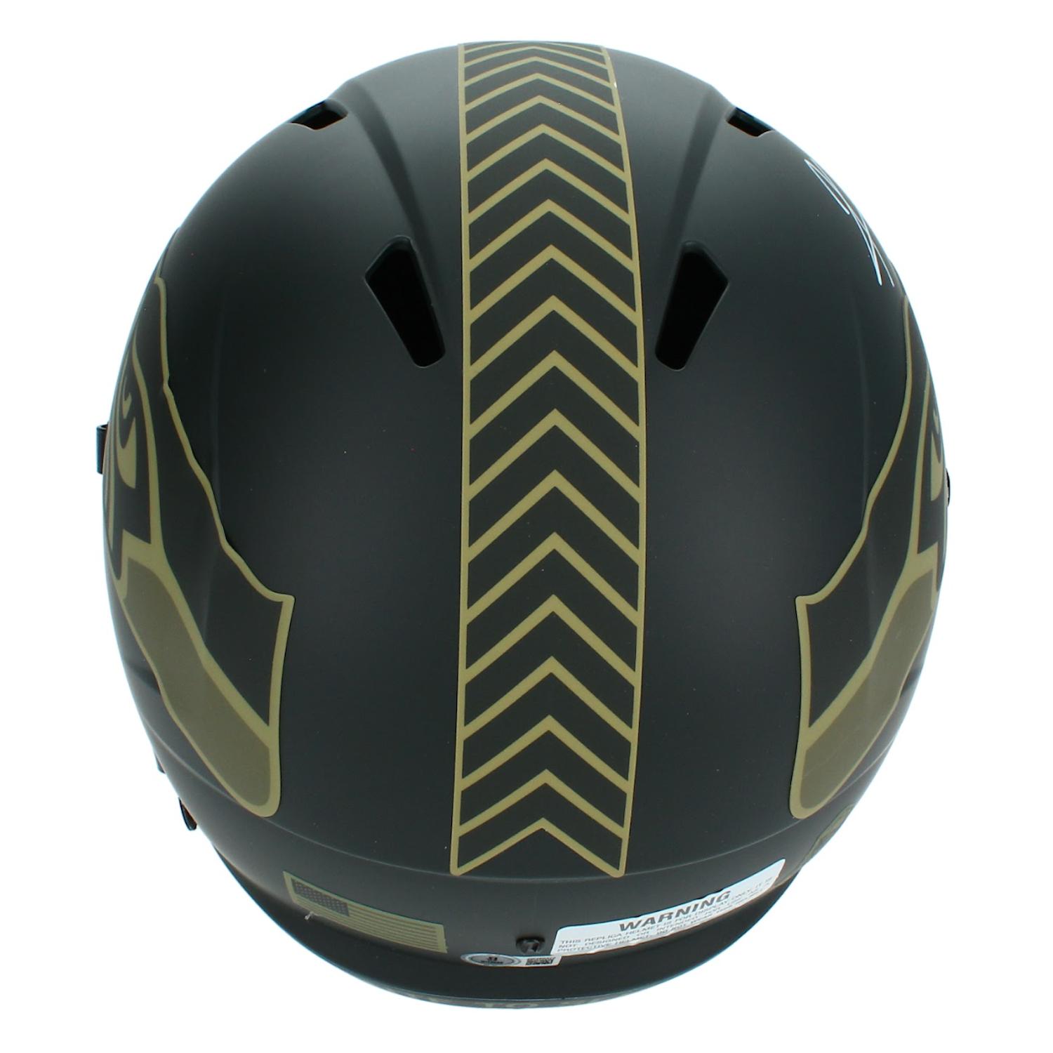 Kam Chancellor Signed Seahawks Full-Size Salute to Service Alternate Speed Helmet (Beckett) at PristineAuction.com Kam Chancellor Signed Seahawks Full-Size Salute to Service Alternate Speed Helmet (Beckett) at PristineAuction.com
