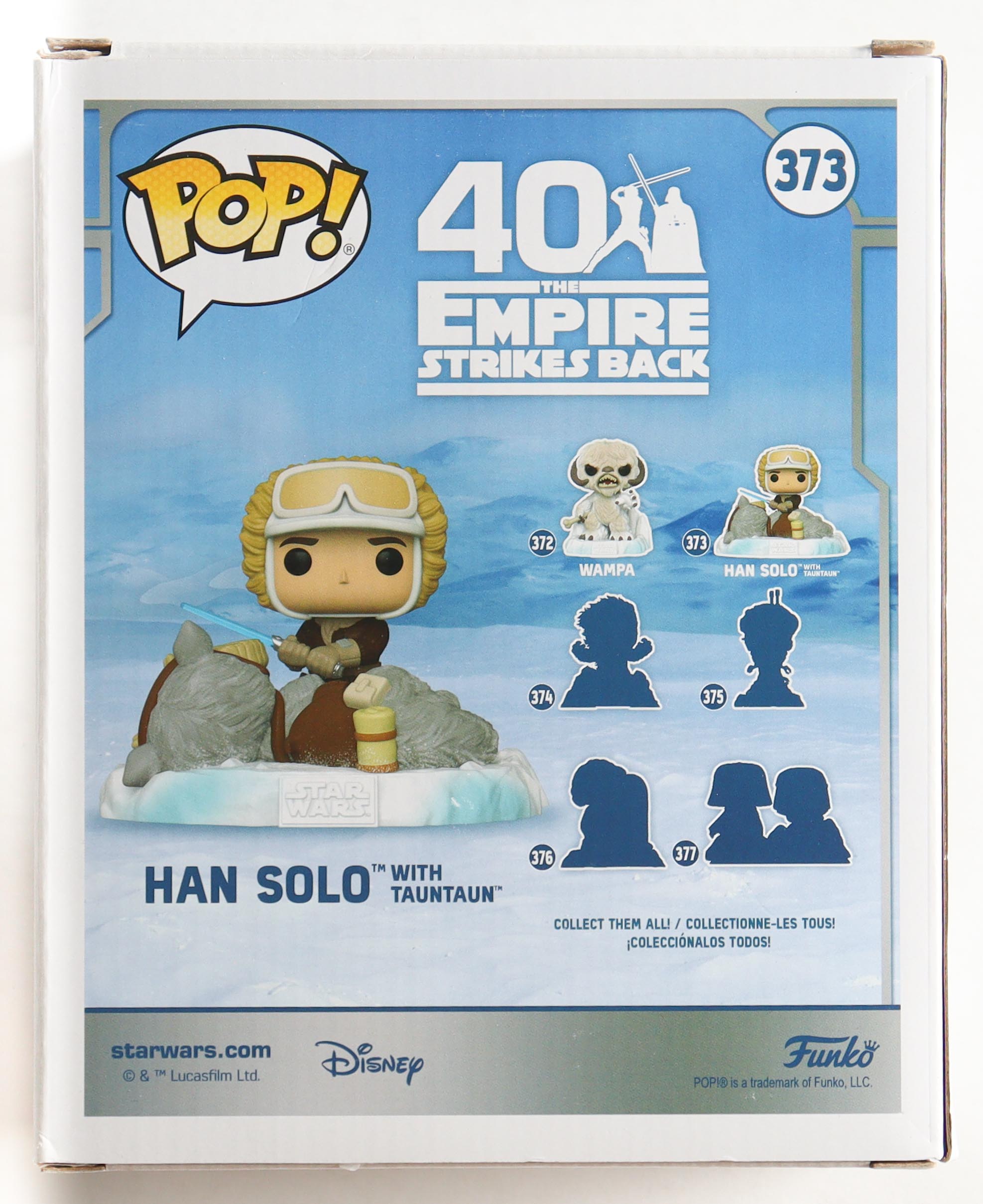 Harrison Ford Signed "Star Wars" #374 Han Solo with Tauntaun Funko Pop! Vinyl Figure (Beckett) at PristineAuction.com Harrison Ford Signed "Star Wars" #374 Han Solo with Tauntaun Funko Pop! Vinyl Figure (Beckett) at PristineAuction.com