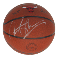 Dennis Rodman Signed Bulls Logo Basketball (Schwartz) at PristineAuction.com