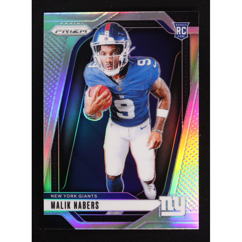Malik Nabers 2024 Panini Prizm Rookie Variations Prizms Silver #28 RC at PristineAuction.com