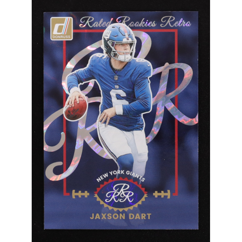 Jaxson Dart 2025 Donruss Rated Rookies Retro #1 RC at PristineAuction.com