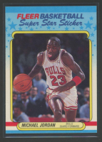Michael Jordan 1988-89 Fleer Stickers #7 at PristineAuction.com