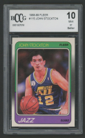 John Stockton 1988-89 Fleer #115 (BCCG 10) at PristineAuction.com