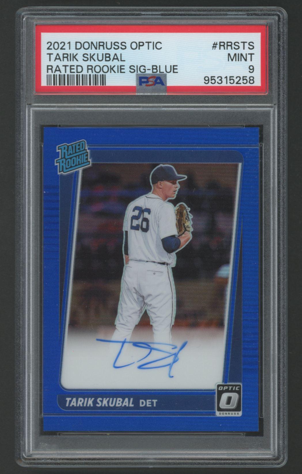 Tarik Skubal 2021 Donruss Optic RR Signature Blue #RRSTS #58/75 (PSA 9) at PristineAuction.com Tarik Skubal 2021 Donruss Optic RR Signature Blue #RRSTS #58/75 (PSA 9) at PristineAuction.com