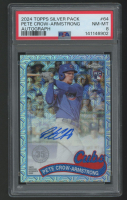 Pete Crow-Armstrong 2024 Topps Chrome Silver Pack Autograph #64 RC (PSA 8) at PristineAuction.com