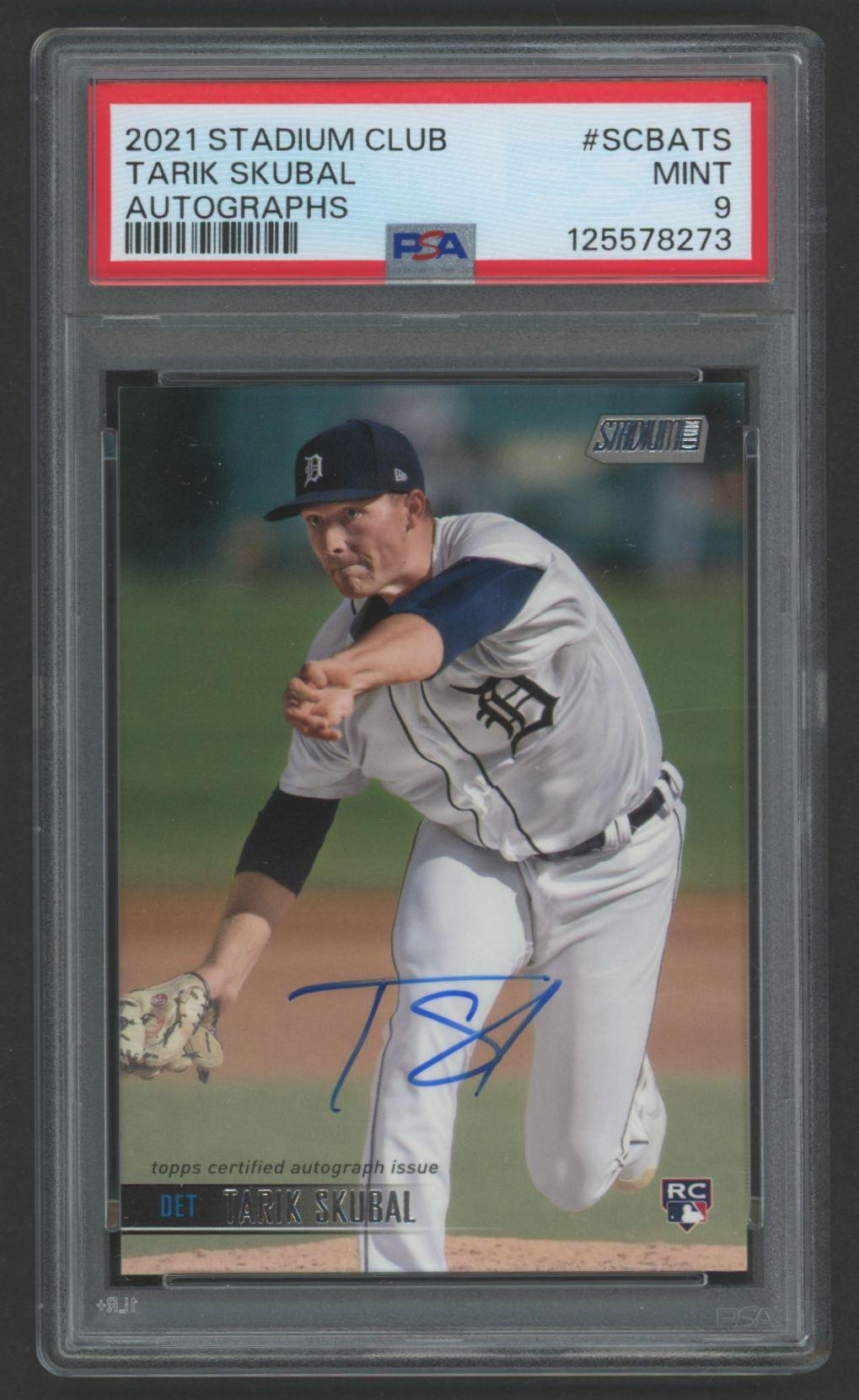 Tarki Skubal 2021 Stadium Club Autographs #SCBATS (PSA 9) at PristineAuction.com Tarki Skubal 2021 Stadium Club Autographs #SCBATS (PSA 9) at PristineAuction.com