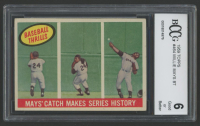 Willie Mays 1959 Topps BT #464 (BCCG 6) at PristineAuction.com