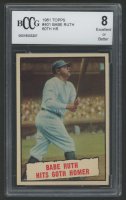 Babe Ruth 1961 Topps 60th HR #401 (BCCG 8) at PristineAuction.com