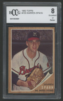 Warren Spahn 1962 Topps #100 (BCCG 8) at PristineAuction.com
