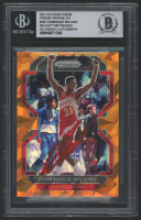 Dominique Wilkins Signed 2021-22 Panini Prizm Prizms Orange Ice #252 (BGS) at PristineAuction.com