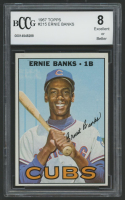 Ernie Banks 1967 Topps #215 (BCCG 8) at PristineAuction.com