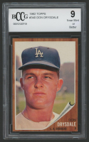 Don Drysdale 1962 Topps #340 (BCCG 9) at PristineAuction.com