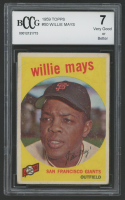 Willie Mays 1959 Topps #50 (BCCG 7) at PristineAuction.com