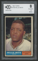 Willie Mays 1961 Topps #150 (BCCG 8) at PristineAuction.com