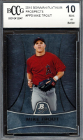 Mike Trout 2010 Bowman Platinum Prospects #PP5 RC (BCCG 10) at PristineAuction.com