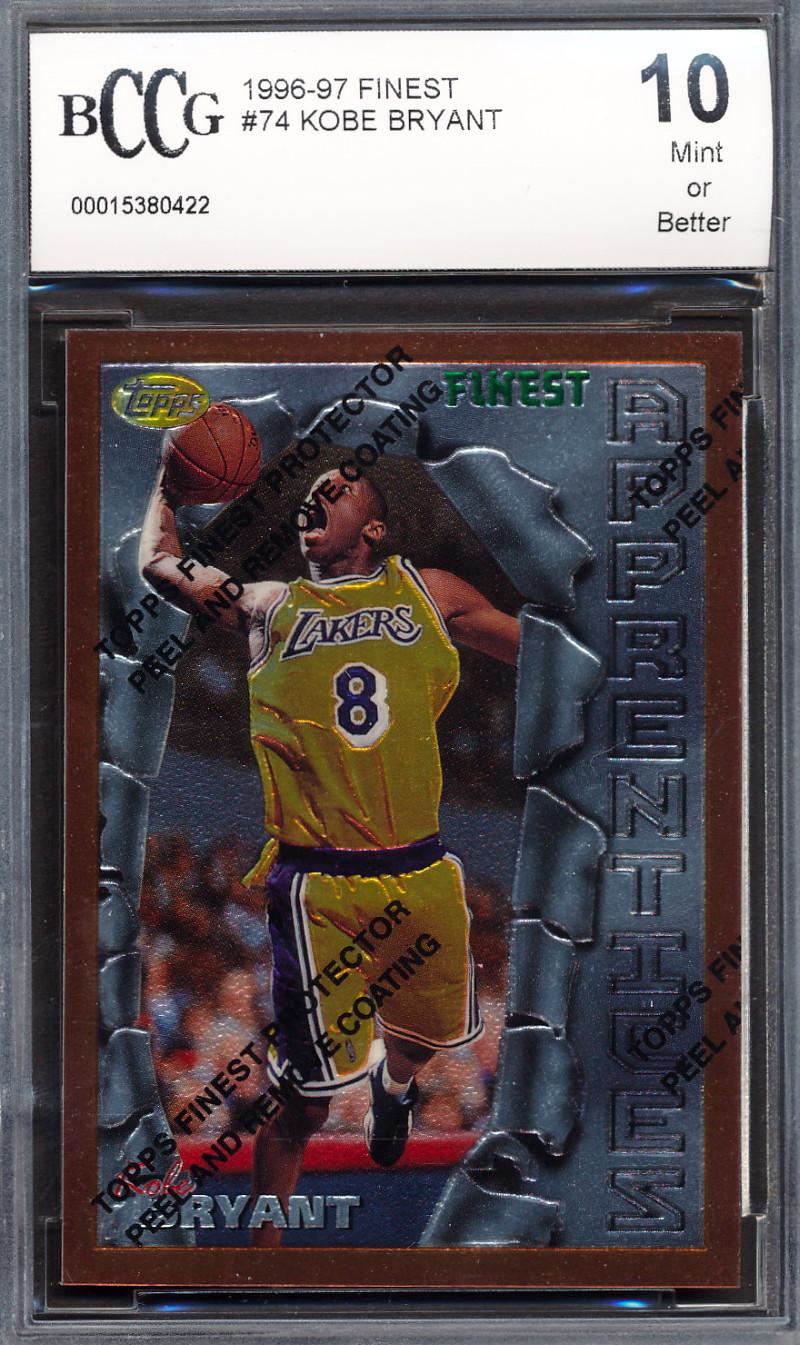 Kobe Bryant 1996-97 Finest #74 RC (BCCG 10) at PristineAuction.com Kobe Bryant 1996-97 Finest #74 RC (BCCG 10) at PristineAuction.com