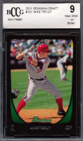 Mike Trout 2011 Bowman Draft #101 RC (BCCG 9) at PristineAuction.com