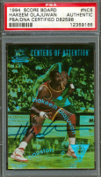 Hakeem Olajuwon Signed 1994 Score Board National Promos #6 (PSA) at PristineAuction.com