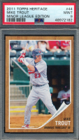 Mike Trout 2011 Topps Heritage Minors #44 (PSA 9) at PristineAuction.com