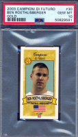 Ben Roethlisberger 2003 Campioni Di Futuro Gold #30 (PSA 10) at PristineAuction.com