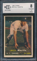 Billy Martin 1957 Topps #62 (BCCG 8) at PristineAuction.com