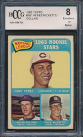 Tony Perez RC / Dave Ricketts RC / Kevin Collins RC SP 1965 Topps Rookie Stars #581 (BCCG 8) at PristineAuction.com