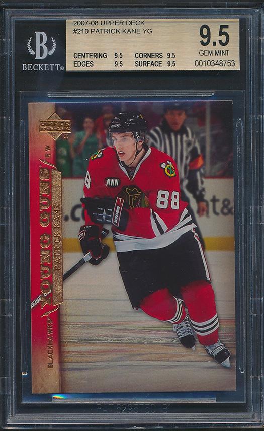 Patrick Kane 2007-08 Upper Deck #210 YG RC (BGS 9.5) at PristineAuction.com Patrick Kane 2007-08 Upper Deck #210 YG RC (BGS 9.5) at PristineAuction.com