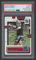 Brock Purdy Signed 2022 Donruss RR #374 RC (PSA 9) at PristineAuction.com