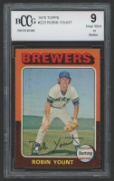 Robin Yount 1975 Topps #223 RC (BCCG 9) at PristineAuction.com