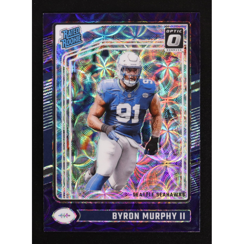 Byron Murphy II 2024 Donruss Optic Purple Scope #217 RC at PristineAuction.com