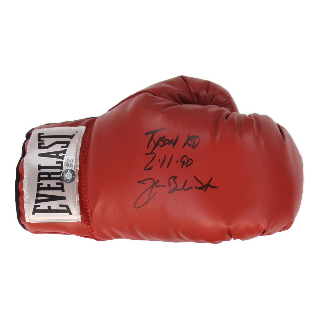 James "Buster" Douglas Signed Everlast Boxing Glove Inscribed "Tyson KO 2-11-90" (Schwartz) at PristineAuction.com James "Buster" Douglas Signed Everlast Boxing Glove Inscribed "Tyson KO 2-11-90" (Schwartz) at PristineAuction.com